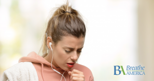 4 - 0 Asthma Exercise Blog a woman coughing during exercise